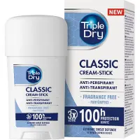Triple dry Classic Cream Stick Antiperspirant 100h- tuoksuton deororantti