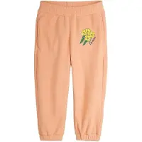 Mini Rodini Alpine Flowers Emb Fleece Housut Pink 116/122 cm Vaaleanpunainen 116/122 cm Tytöt