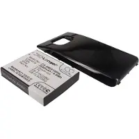 Cameron Sino SAMSUNG Galaxy S II Galaxy S2 GT-I9100 yhteensopiva akku laajennetulla takakannella 2600 mAh