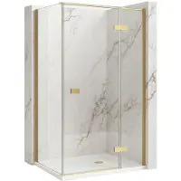 REA suihkukaappi Atlas 80x80 Brush Gold