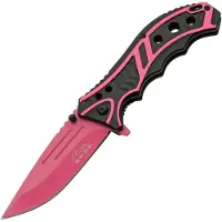 Rite Edge Caution Linerlock A/O Pnk
