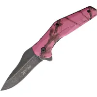 ELK RIDGE Camo Linerlock A/O Dk pink