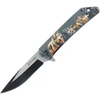 ELK RIDGE Wildlife Linerlock A/O Wolf