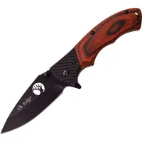 ELK RIDGE Linerlock Brown Wood