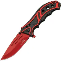 Rite Edge Caution Linerlock A/O Red