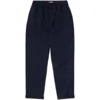 Revolution Loose Trousers With Vintage Wash And Elastic Waist - Blue - M