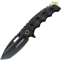 USMC Framelock A/O Gold