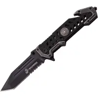 USMC Marines Linerlock A/O Black