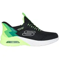 SKECHERS Tennarit 'Microspec Max' vihreä / neonvihreä / musta