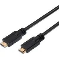Aisens HDMI-kaapeli - - HEC - 30m - Signaalin vahvistus - Musta