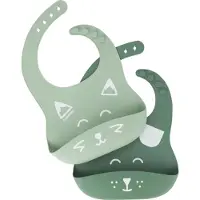 BabyMoov Bib Babymoov A007608 Vihreä Silikoni (2 Kappaletta)