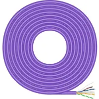 Aisens RJ45 LSZH Cat 6 UTP Kiinteä Verkkojohto AWG23 CCA (Seos) Violetti 500m