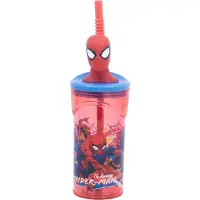 Marvel Juomapullo 3D Figuuri Tumbler 360 ml, Punainen/sininen