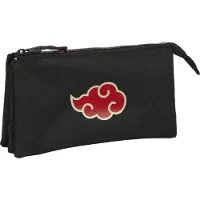 Safta Naruto Teen Triple Pencil Case Musta Mies