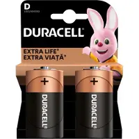 Duracell paristot D 2 kpl