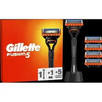 Gillette Fusion5 ladyshaver ja teline + vaihtoterät 5 kpl