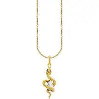 Thomas Sabo True Romance gold-plated with snake pendant Tempting Romance käärmekaulakoru KE2300-565-14-L45V
