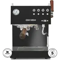 Ascaso Steel Duo Plus Black&amp;Wood espressokeitin – puoliammattimainen, musta