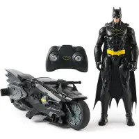 Batman Stealth Batcycle Rc W. 30 Cm - Black - ONE SIZE