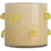 By On Arlo kynttilälyhty M Ø15 cm Beige-keltainen
