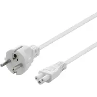 Deltaco – Earthed device cable, straight CEE 7/7 to straight IEC C5, 3m (DEL-109FV)
