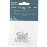 Nordic Quality – Kaapelikiinnike, litteä 2x4mm, neutraali, 25 kpl. (222791)