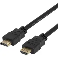 Deltaco High-Speed Flex HDMI cable, 7M, w/lock, 4K/30Hz, black