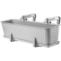 Kadax Kukkaruukun parvekkeen istutusteline 60cm harmaa