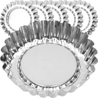 Kadax Cupcake Tartlet Muotit Metalli 10cm 6 kpl., Cupcake Tartletų formelės Metalinės 10cm 6 vnt.