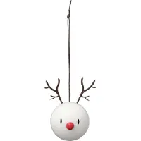Hoptimist - Reindeer Joulupallo 2 kpl Valkoinen