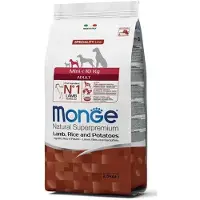 Monge Dry Dog Natural Superpremium Spec. Line Mini Adult kuivaruoka pienten rotujen koirille karitsalla, 2,5 kg