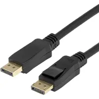 Deltaco – DisplayPort DP1.4 Flex cable, 5M, black (DP-1050D-FLEX)