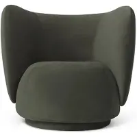 Ferm Living , Rico Lounge nojatuoli Rich Velvet - Pine