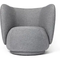Ferm Living , Rico Lounge nojatuoli Main Line Flax - Navy