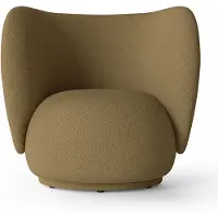 Ferm Living Rico Lounge nojatuoli Wool Boucle - Sugar Kelp