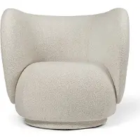Ferm Living , Rico Lounge nojatuoli Soft Bouclé - Off-white/Sand