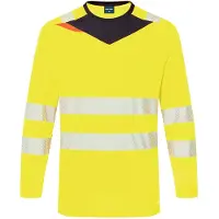 Portwest DX416 Hi-Vis kelta/musta työpaita