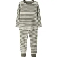 Name It Mini Yöpuku oliivi / valkoinen