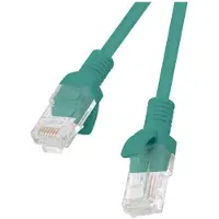 Lanberg patch cable - 25 cm - green RAL 6024 - Vihreä - 0.25m