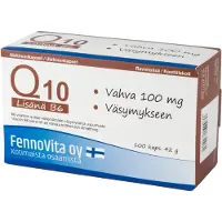 Fennovita Q10 + B 6 vitamiini 100 tabl. ravintolisä