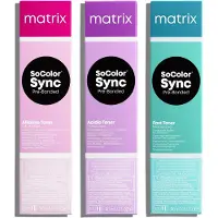 Matrix Super Sync Pre-Bonded hiusten puolikestoväri sävy 6G Gold Dark Blonde 90 ml