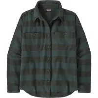 Patagonia W's Fjord Flannel Shirt Buffalo Check: Old Growth Green - S