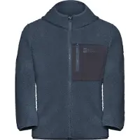 Jack Wolfskin Kids' Ice Curl Hood Jacket Midnight Sky Välikerrospuserot 128