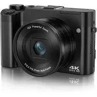 INF 4K Dual Lens -kamera kosketusnäytöllä ja 32 Gt:n muistikortilla