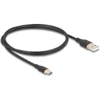 DeLOCK 81226, 1 m, USB A, USB C, USB 2.0, 0,48 Gbit/s, Musta