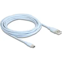DeLOCK 81224, 4 m, USB A, USB C, USB 2.0, 0,48 Gbit/s, Sininen