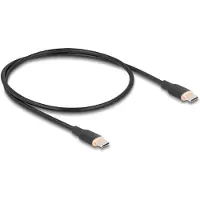DeLOCK – USB 2.0 Cable USB Type-C male to male PD 3.0 60 W 0.5 m black Silicone (81237)