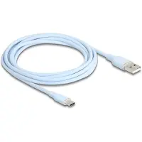 DeLOCK 81223, 2,5 m, USB A, USB C, USB 2.0, 0,48 Gbit/s, Sininen