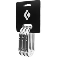 Black Diamond Oval Keylock Karbiinihaka 3 Yksiköt