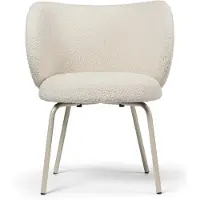 Ferm Living , Rico Ruokapöydän tuoli Cashmere Nordic Bouclé - Off-white